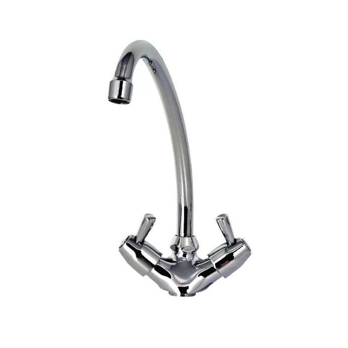 Monobloc mengkraan met draaiknoppen en kraan van 20cm