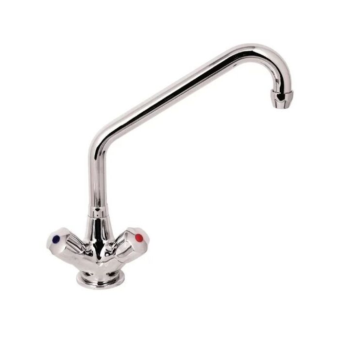 Heavy duty monobloc mengkraan met draaiknoppen en kraan van 20cm