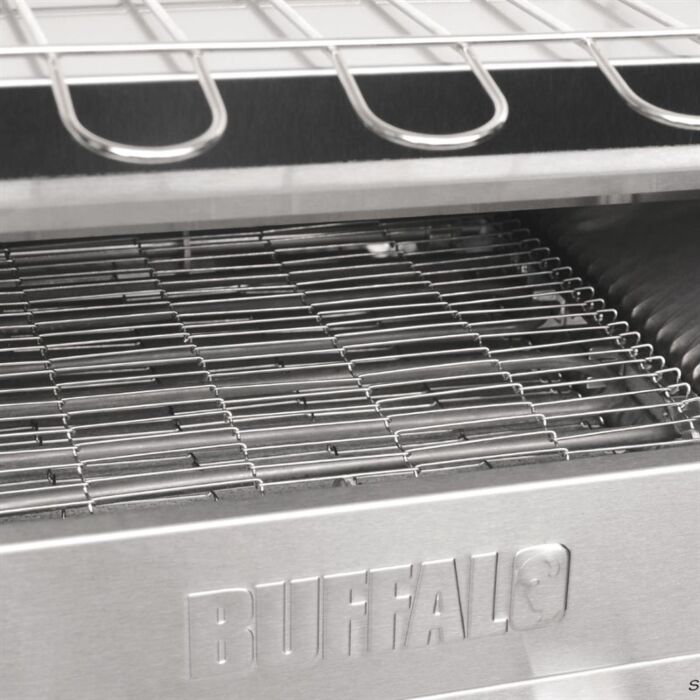 Buffalo dubbele conveyor toaster, 37(b)x75x(d)38(h)cm, 230V/2400W