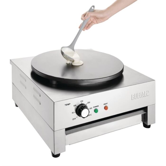 Buffalo crêpesapparaat, 47(B)x48,5(D)x23(H)cm, 230V/3000W