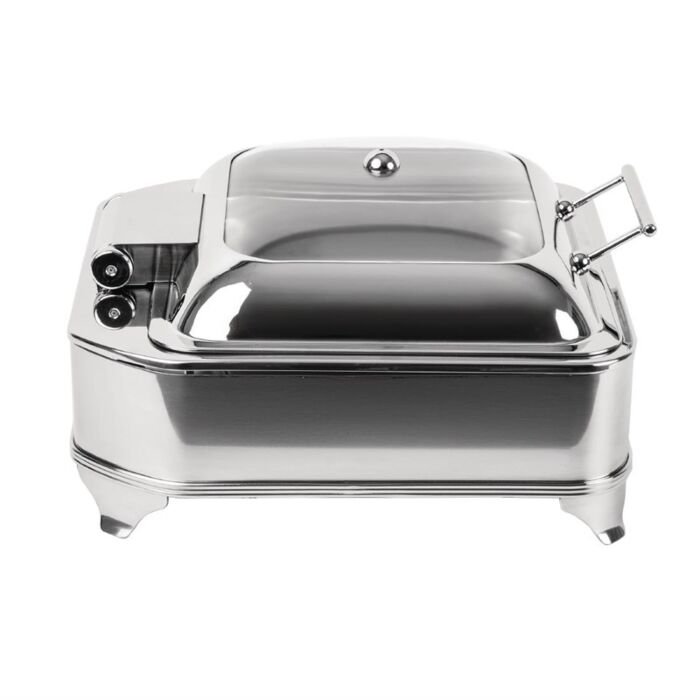 Olympia vierkante elektrische chafing dish, 41(b)x41x(d)24(h)cm, 230V/2000W