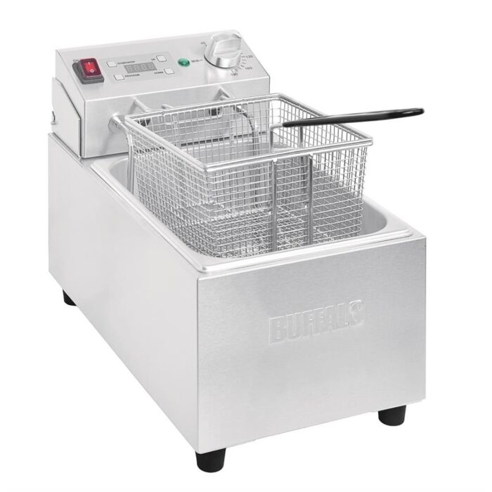 Buffalo enkele friteuse 5L met timer, 28,5(b)x45x(d)35,5(h)cm, 230V/2800W