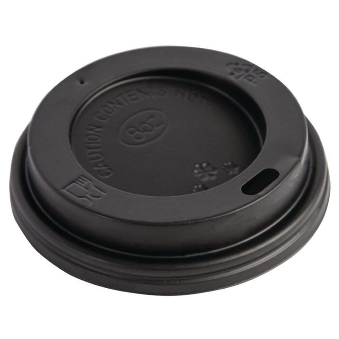 Fiesta deksel zwart voor Fiesta 225ml koffiebekers (50 stuks)