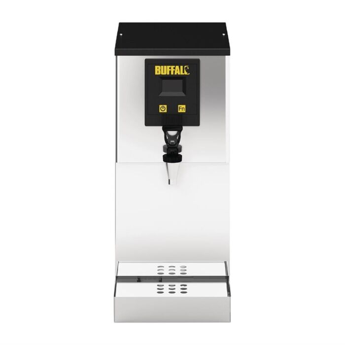 Buffalo 10L heetwaterdispenser met filter en vaste wateraansluiting, 56(h) x 25,5(b) x 44,6(d)cm, 230V