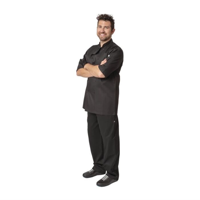 Chef Works Montreal Cool Vent koksbuis zwart XL, Borstomvang: 122-127cm