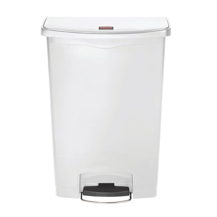 Rubbermaid Slim Jim Front Step pedaalemmer 90L wit, 81,3(h) x 63,7(b) x 40,3(d)cm