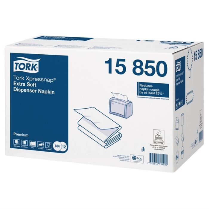 Tork Xpressnap ultrazachte servetten, 55,9(h) x 40,4(b) x 35,3(d)cm