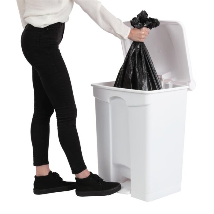 Jantex afvalemmer wit 65L, 67(h) x 49,5(b) x 40(d)cm