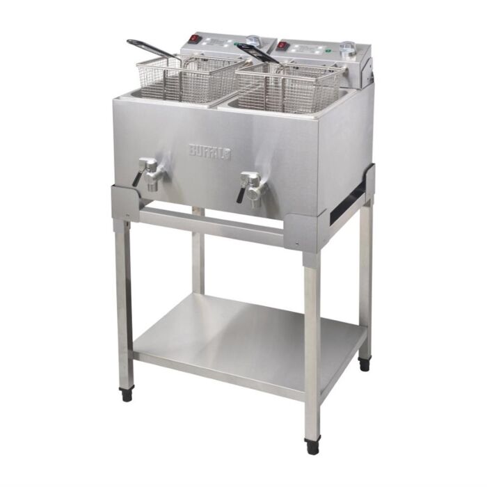 Buffalo onderstel voor dubbele friteuse (FC375 & FC377), 67(h) x 57,5(b) x 46,5(d)cm