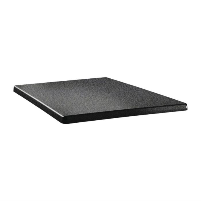 Topalit Classic Line vierkant tafelblad antraciet 60cm, 70(b) x 70(l)cm