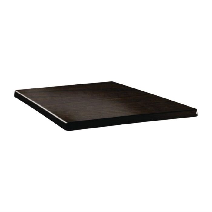 Topalit Classic Line vierkant tafelblad wengé 80cm, 80(b) x 80(l)cm