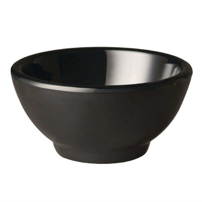 APS Pure ronde melamine kom zwart 9cm, 4,5(h) x 9(Ø)cm