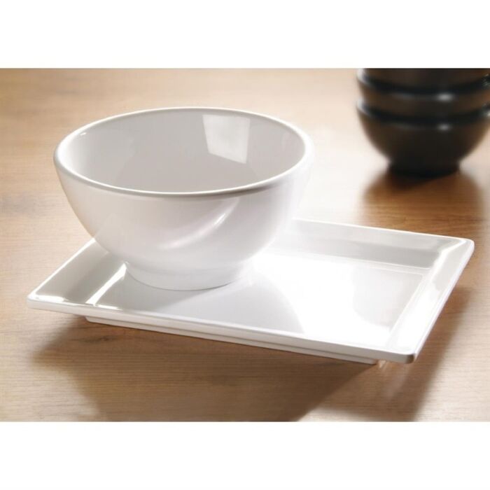 APS Pure ronde melamine kom wit 13cm, 6,5(h) x 13(Ø)cm