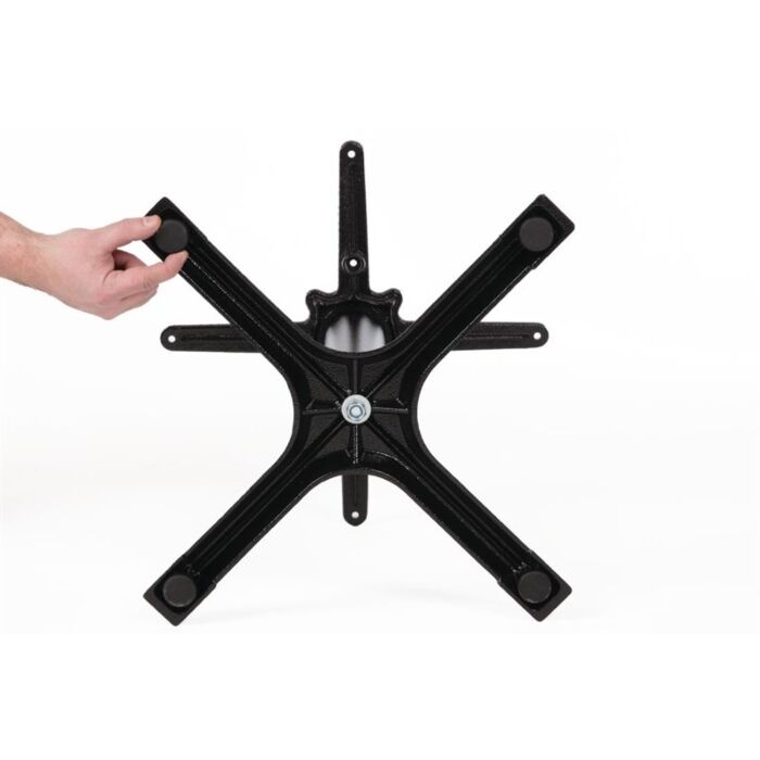 Bolero 4-benige gietijzeren tafelpoot 48cm, 48(h) x 39,5(b)cm