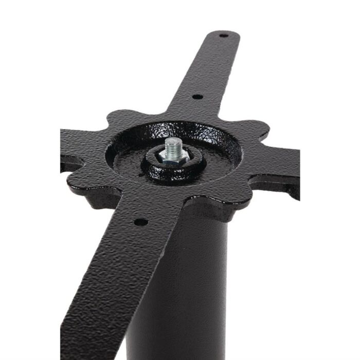 Bolero 4-benige gietijzeren tafelpoot 48cm, 48(h) x 39,5(b)cm