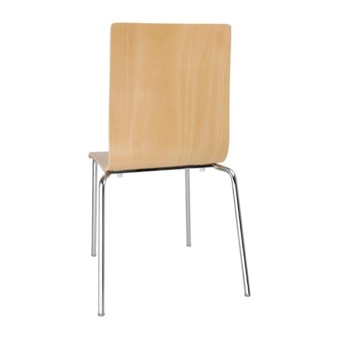 Bolero stoel met vierkante rug beuken - 4 stuks