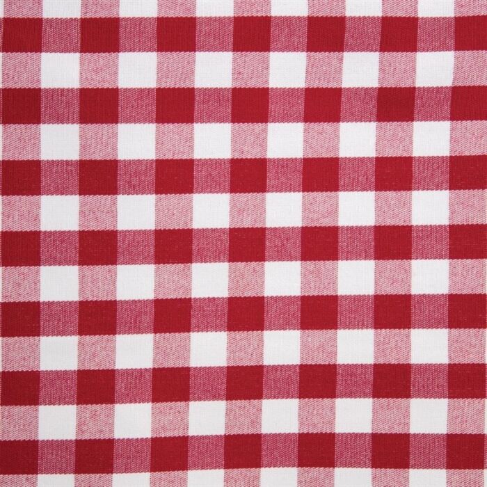 Mitre Comfort Gingham servet rood-wit 41x41cm, 41cm(b) x 41cm