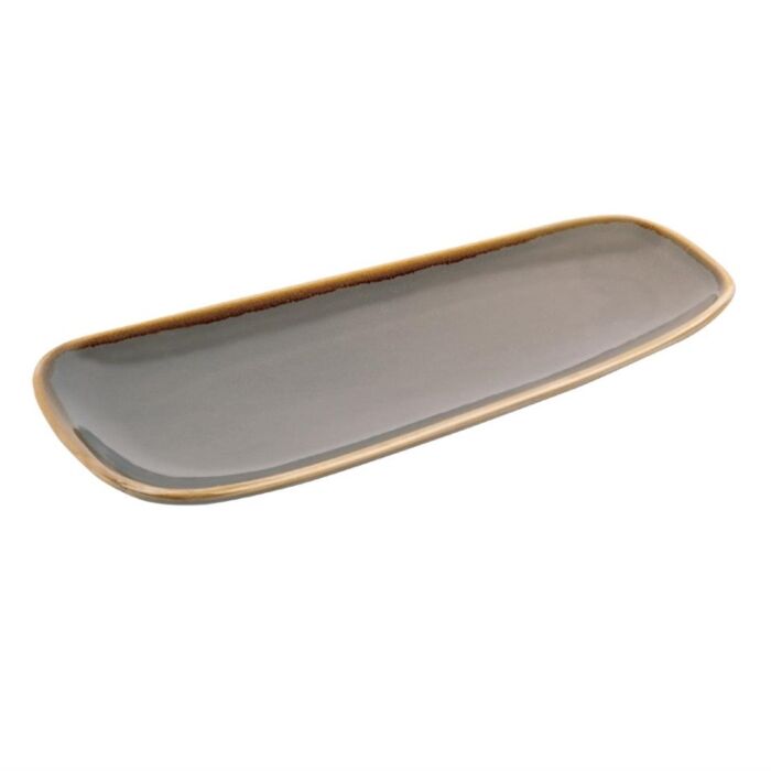 Olympia Kiln kleine schalen grijs 26cm, 2,1(h) x 26(b) x 11,5(d)cm