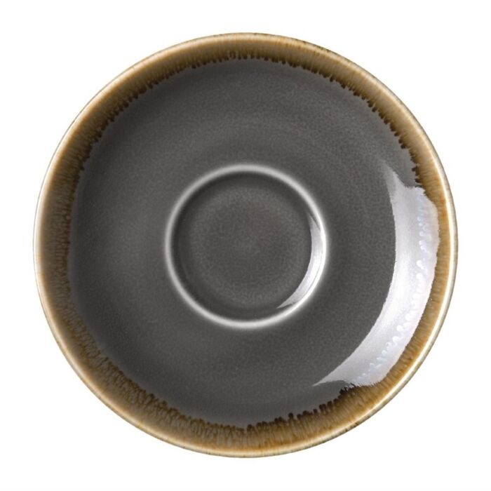 Olympia Kiln espressoschotels grijs 11,5cm, 11,5(Ø) x 1,7cm