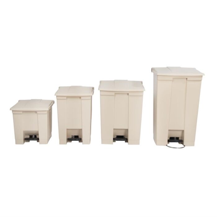 Rubbermaid pedaalemmer beige 68L, 67,5(h) x 50(b) x 41(d)cm
