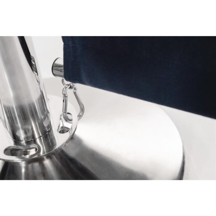 Bolero RVS afzetpaal met vlakke knop, 95(h) x 30(Ø)cm