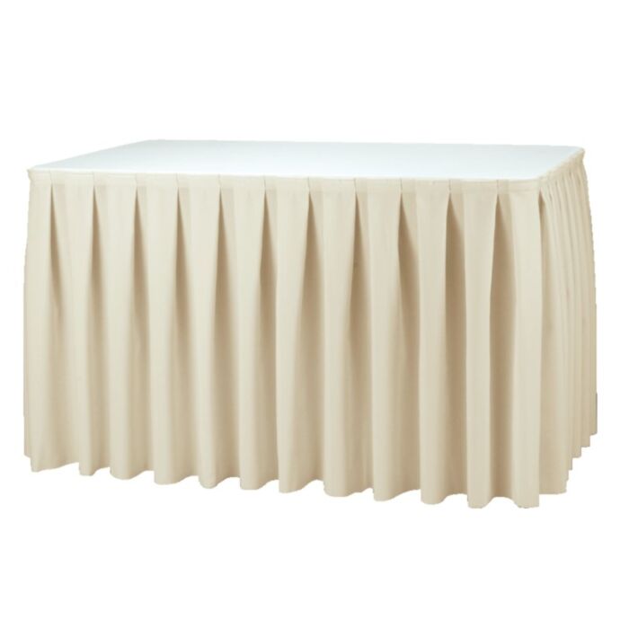 Tafelrok Boxpleat ecru, 73cm