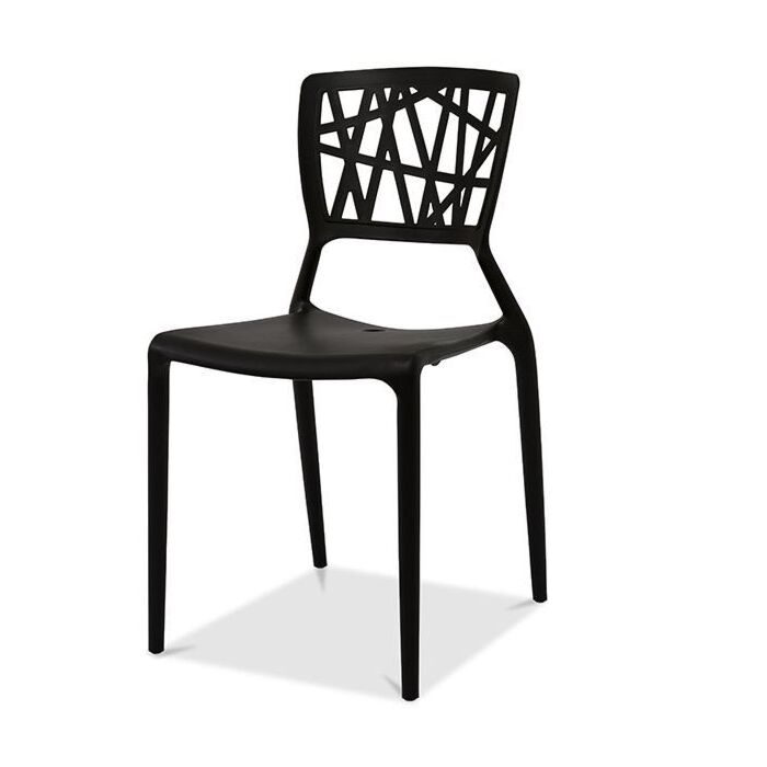 Horeca terrasstoel Webb chair PP Black, vanaf 4 stuks
