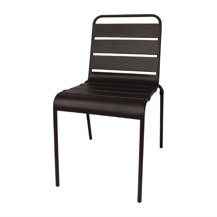 Bolero stalen stoel zwart, 83(h) x 47(b) x 57(d)cm
