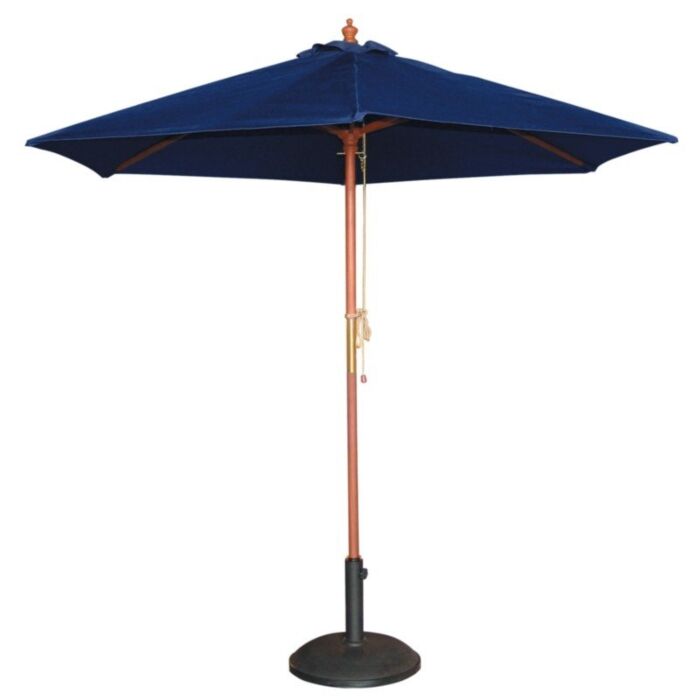 Parasol Bolero, rond, Donkerblauw, 3 meter