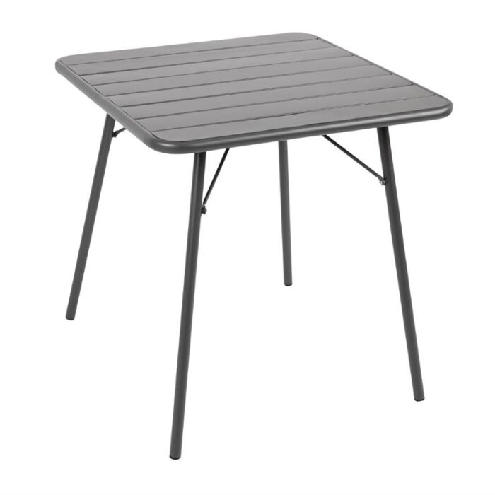 Bolero vierkante stalen tafel grijs 70cm, 71(h) x 70(b) x 70(d)cm