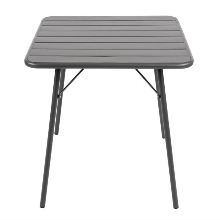 Bolero vierkante stalen tafel grijs 70cm, 71(h) x 70(b) x 70(d)cm