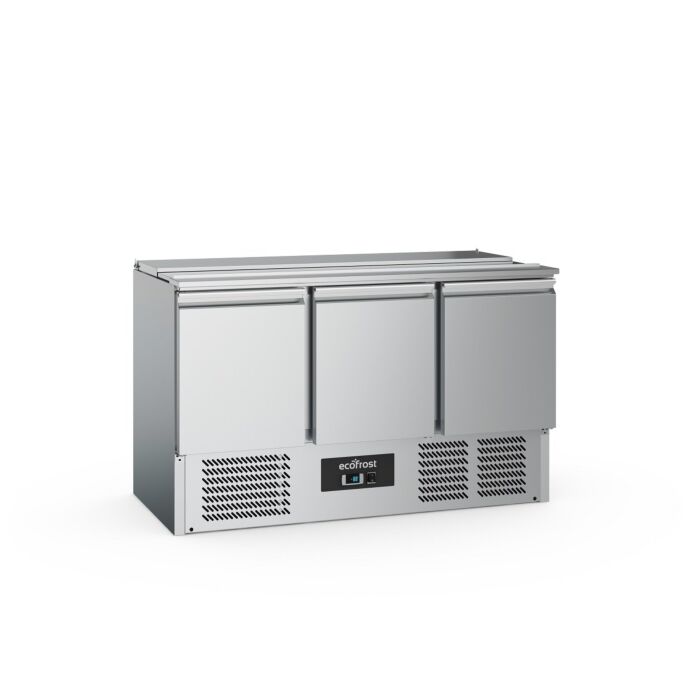 Ecofrost Saladette 3 deurs 4X1/1 Gn, 368L ,137Bx88Hx70D, 240W/230V