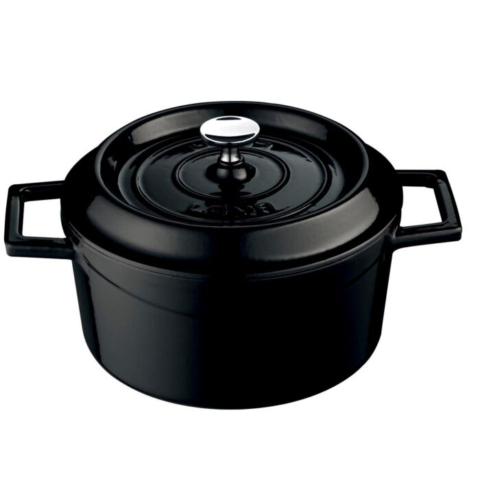 LAVA GIETIJZEREN BRAADPAN Ø32 ZWART, Combisteel, 7013.2915