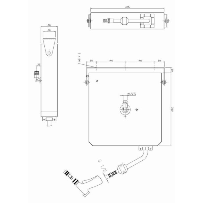 SLANGHASPEL 6 M MET SPUITPISTOOL