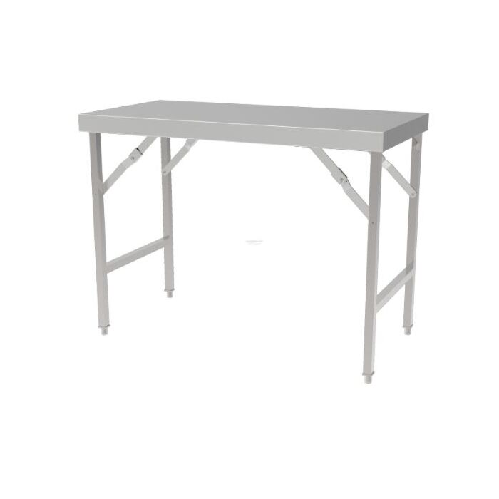 Inklapbare RVS Werktafel Combisteel, 120x70x85(H)cm