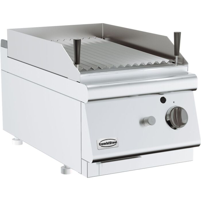 BASE 700 LAVASTEENGRILL GAS ENKEL TAFELMODEL, Combisteel, 7178.0275