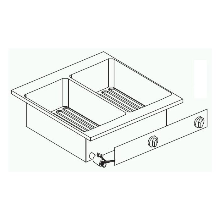 EL. FRITEUSE 2X10 L, Combisteel, 400v - 11kw, 7266.0075