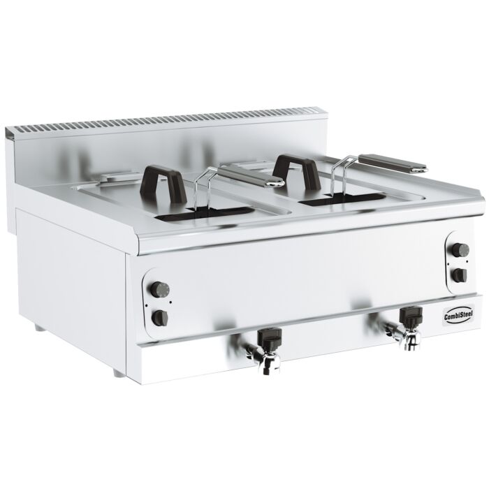 BASE 600 GASFRITEUSE 2X8L, 800MM BREED, Combisteel, 7178.0085