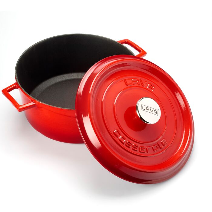 LAVA GIETIJZEREN BRAADPAN Ø24 ROOD, Combisteel, 7013.2900