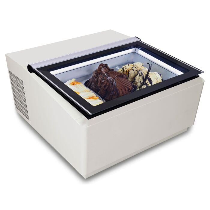 TAFELMODEL SCHEPIJSVITRINE WIT OPENT AAN DE KLANTZIJDE, Combisteel, 7292.0015