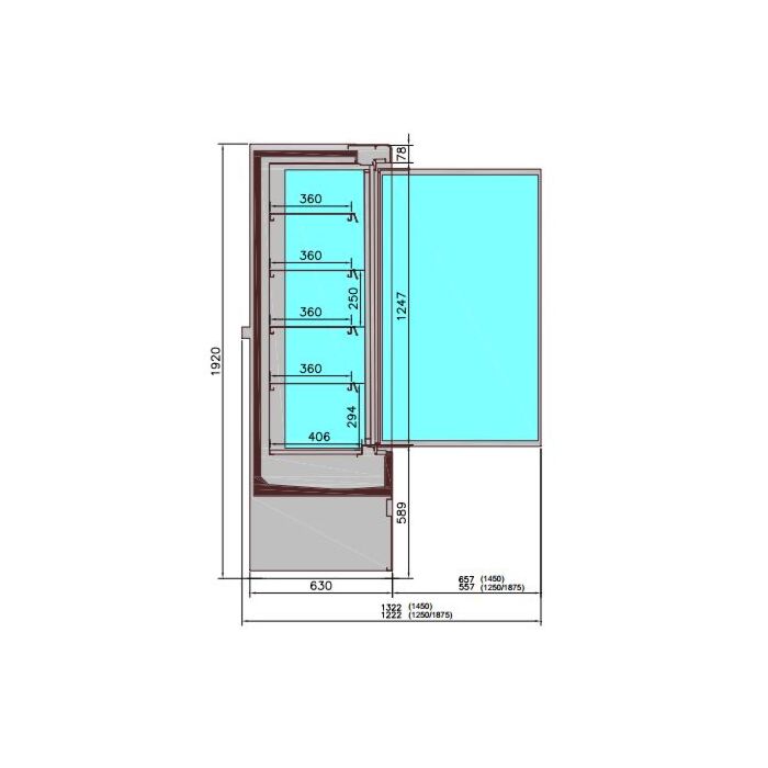 WANDKOELING JAMIE 3 DEUREN 1.9, Combisteel, 7350.0060