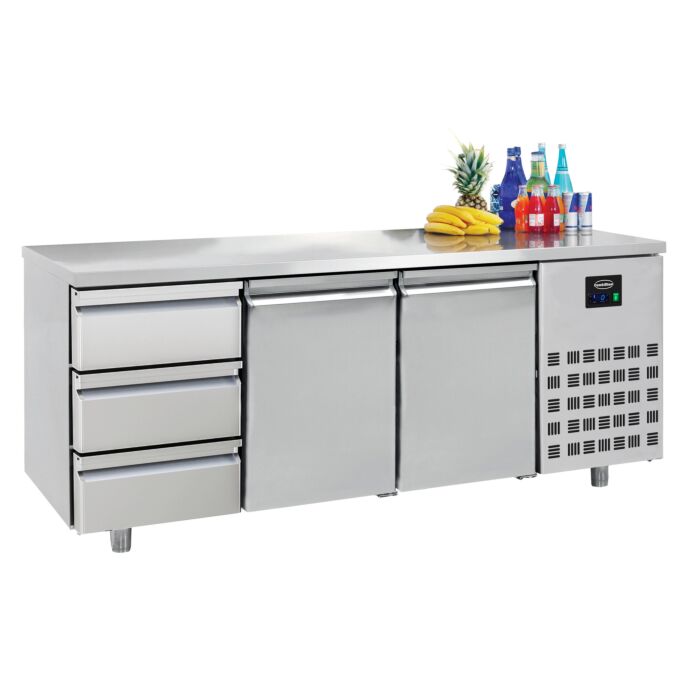 700 KOELWERKBANK 2 DEUREN 3 LADEN, Combisteel, 7489.5555