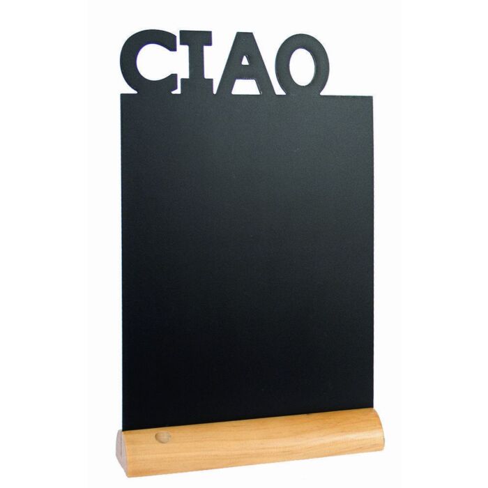 Tafelkrijtbord Securit, Ciao, hout, incl. 1 krijtstift dun wit