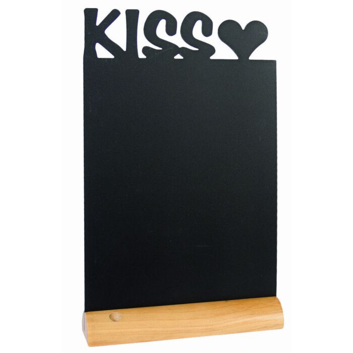 Tafelkrijtbord Securit, Kiss, hout, incl. 1 krijtstift dun wit