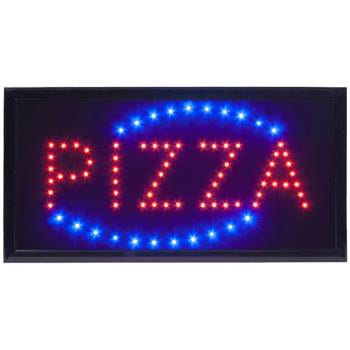 Lichtreclame bord PIZZA, Securit 