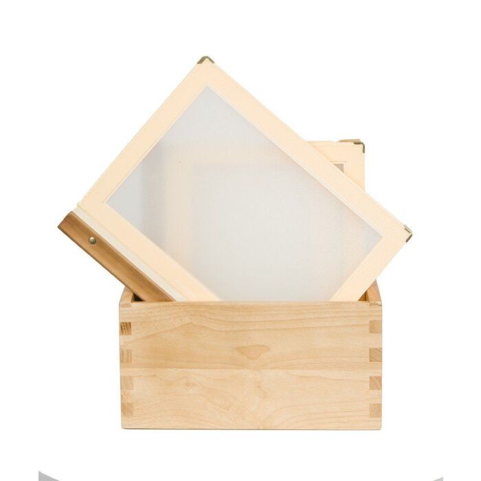 Menubox Securit A4, Woodrange, Beige Ivory incl 20 menukaarten