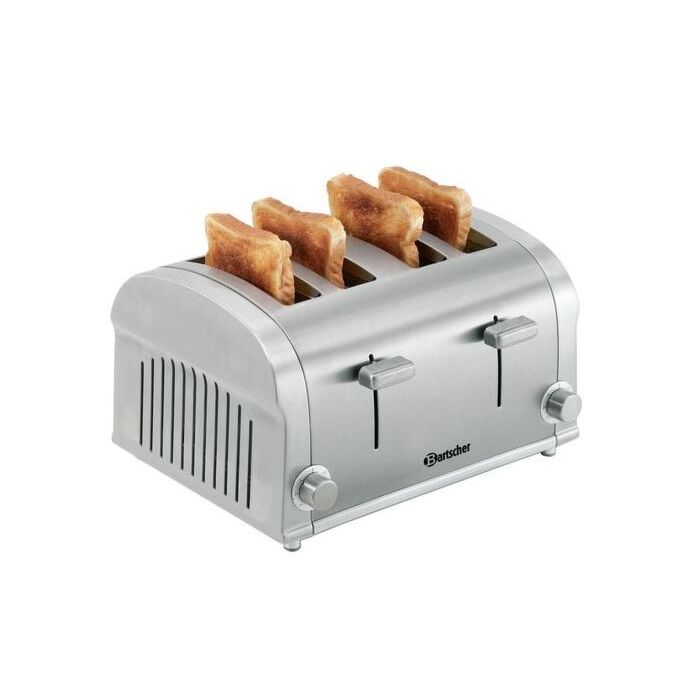 Bartscher Toaster TS40, 4 sneetjes, edelstaal