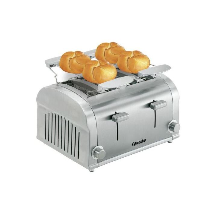 Bartscher Toaster TS40, 4 sneetjes, edelstaal