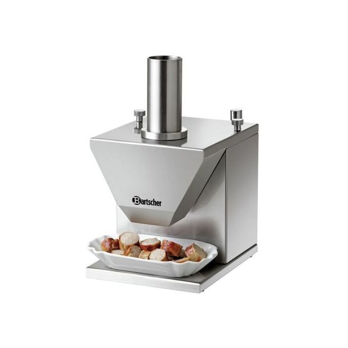 Curryworst snijder Bartscher, schijfdikte 5-35mm, 18,5(b)x32,5(h)x21(d)cm, 230V/135W 