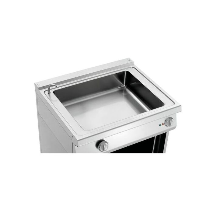 Bain Marie Bartscher, 2/1GN, 150mm diep, 230V/2000W, met open onderstel